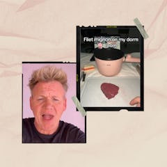 Gordon Ramsay approves on college room filet mignon on TikTok.
