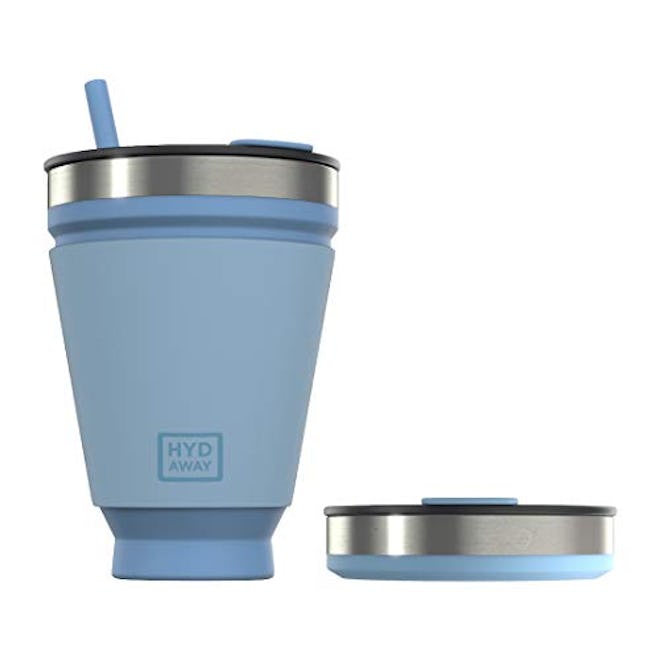 HYDAWAY Collapsible Tumbler with Lid & Straw
