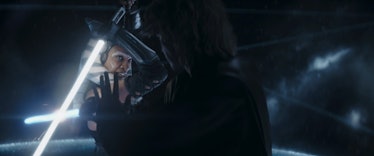Rosario Dawson as Ahsoka Tano and Hayden Christensen as Anakin Skywalker in 'Ahsoka' Episode 5
