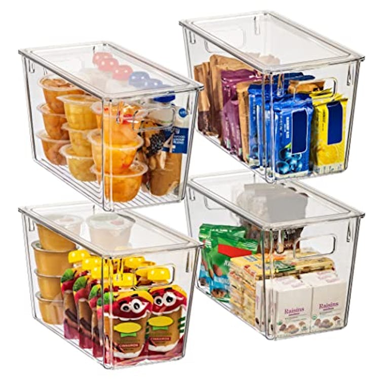 ClearSpace Plastic Storage Bins with Lids (4-Pack)