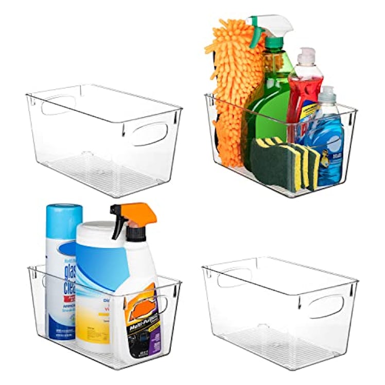 ClearSpace Plastic Organization Bins (Set Of 4)