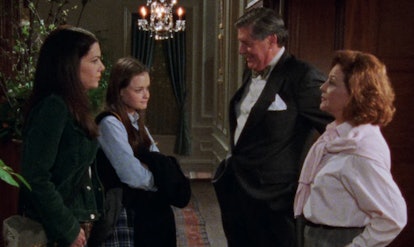 Lauren Graham, Alexis Bledel, Edward Herrmann, and Kelly Bishop on 'Gilmore Girls.' Screenshot via N...
