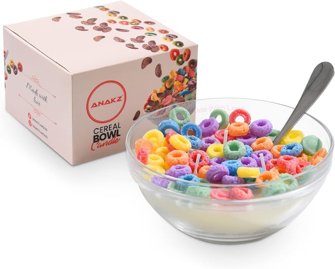 Anakz Cereal Bowl Candle with Spoon