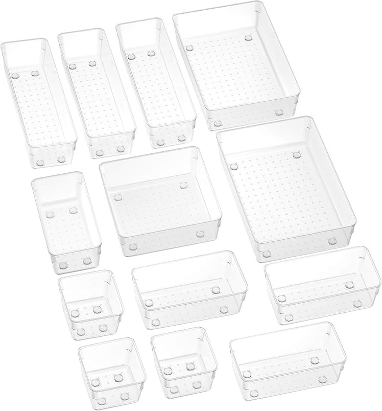 SMARTAKE 13-Piece Drawer Organizers