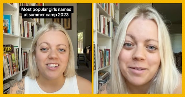 In a viral video, an all-girls camp counselor shared the top ten names of the summer as well as more...