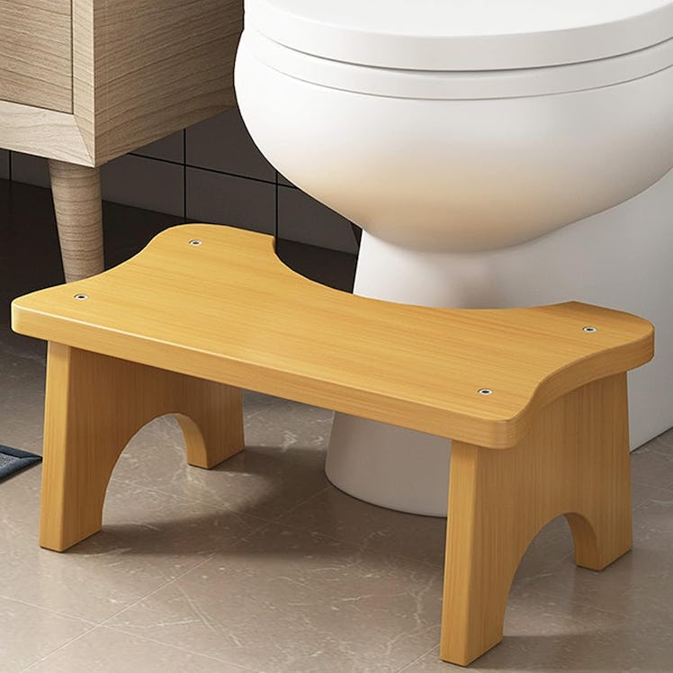 wyewye Bamboo Toilet Stool