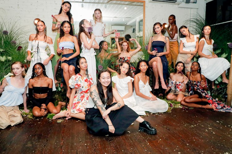 allina liu and her models during her nyfw show