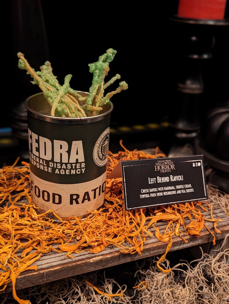 The Left Behind Ravioli is inspired by ‘The Last Of Us’ house at Halloween Horror Nights 2023 at Orl...