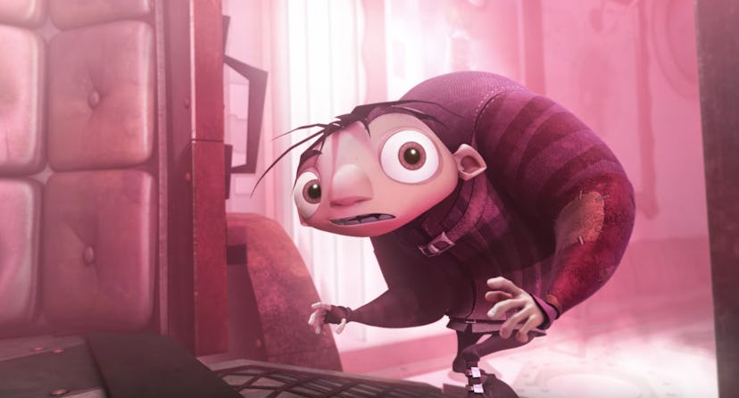 Igor creeps in a lab in 'Igor,' a Halloween movie that isn't scary for kids.