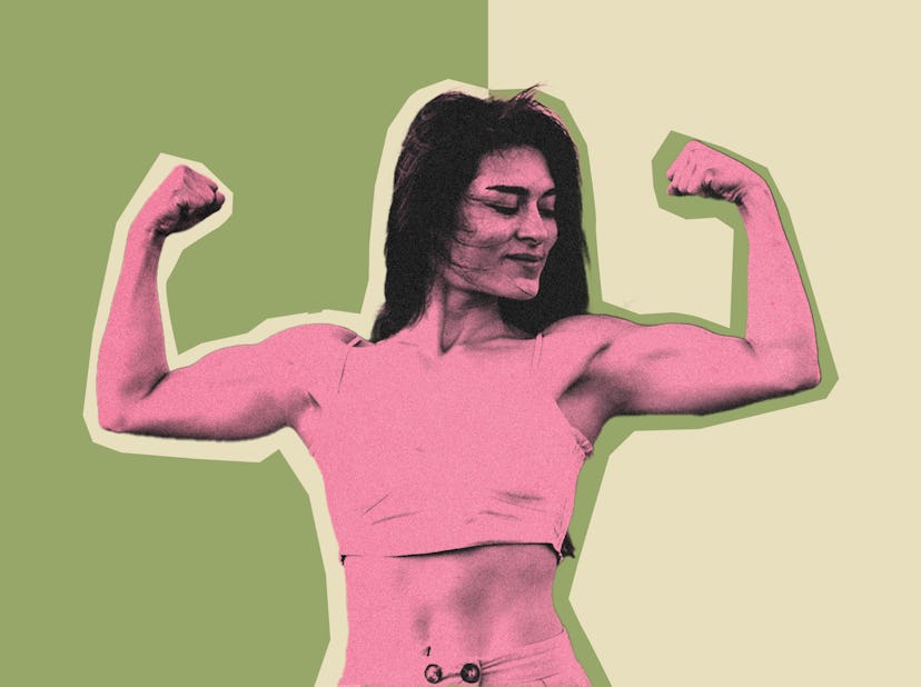 Alyssa Ages' book "Secrets of Giants" explores weight lifting.