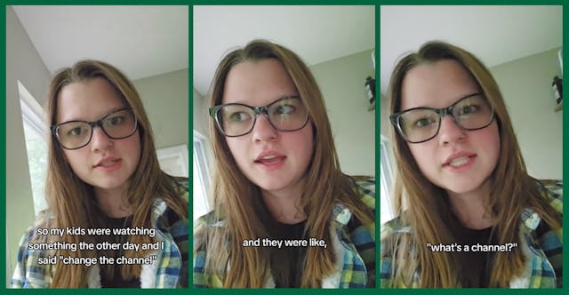 TikTok mom Caitlyn Rhorer describes asking her kids to change the channel — and realizing they don't...