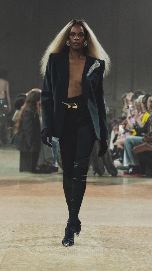 Connie Fleming walks for Area’s NYFW Spring 2024 show.