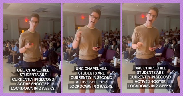 A UNC student rails against the North Carolina state government after the university experienced its...