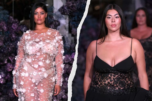 plus size models Jocelyn Corona and Paloma Elsesser from new york fashion week september 2023