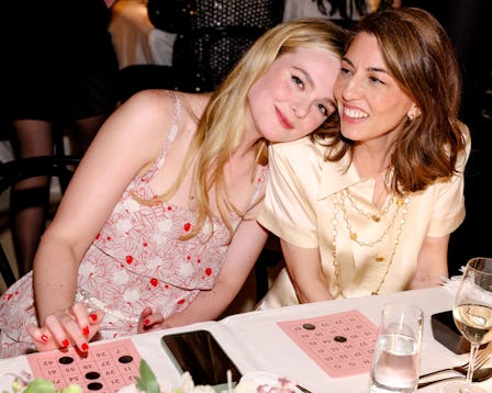 Elle Fanning and Sofia Coppola attend Chanel & W Magazine's dinner and bingo event at Indochine in N...