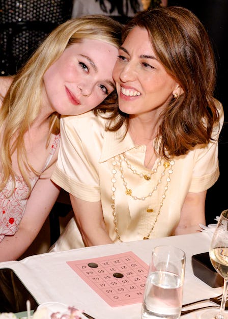 Elle Fanning and Sofia Coppola attend Chanel & W Magazine's dinner and bingo event at Indochine in N...