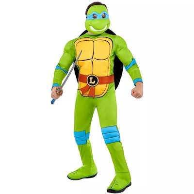 Kids' Teenage Mutant Ninja Turtles Leonardo Halloween Costume Jumpsuit with Mask