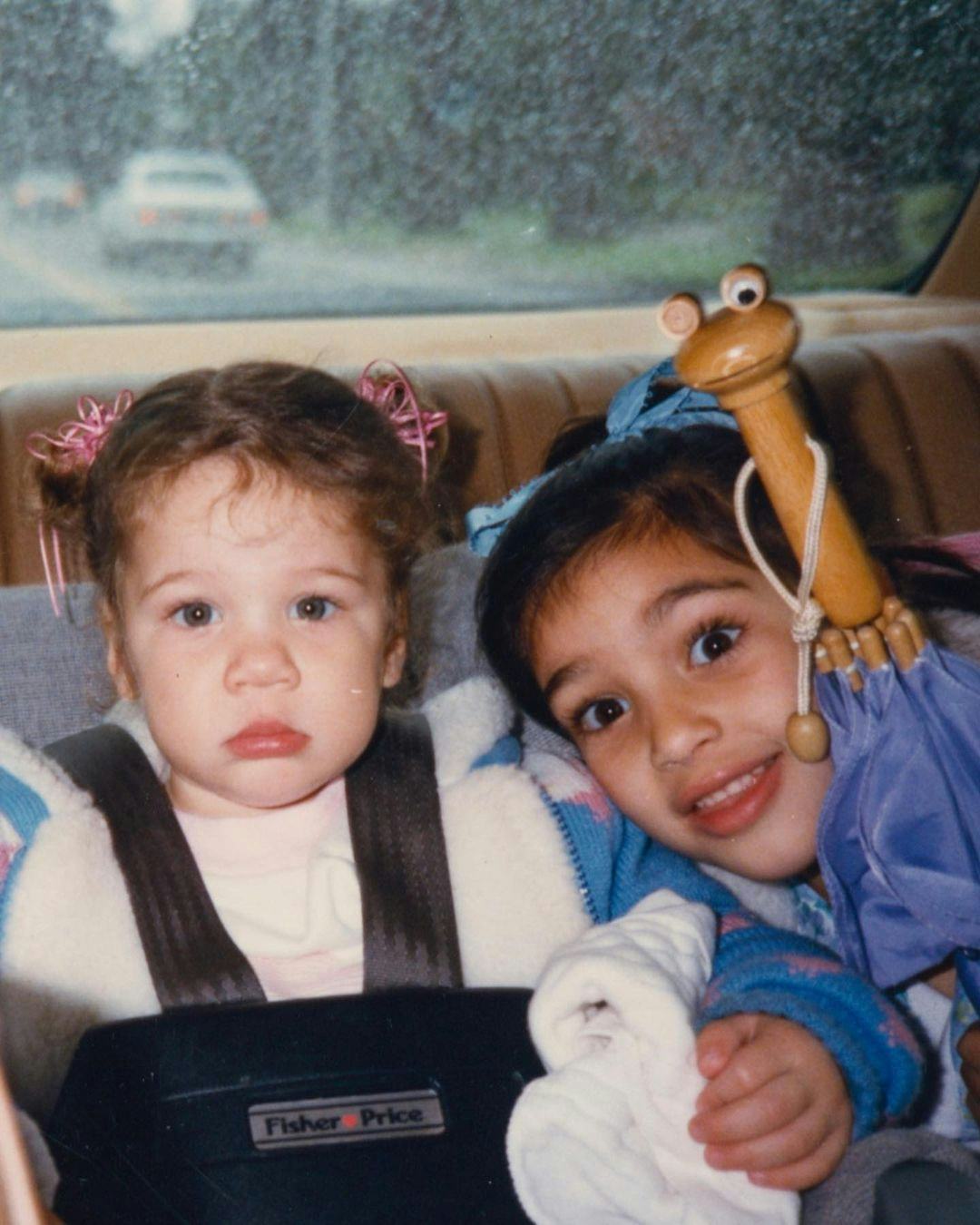 Khloe Kardashian&rsquo;s natural hair as a young child.