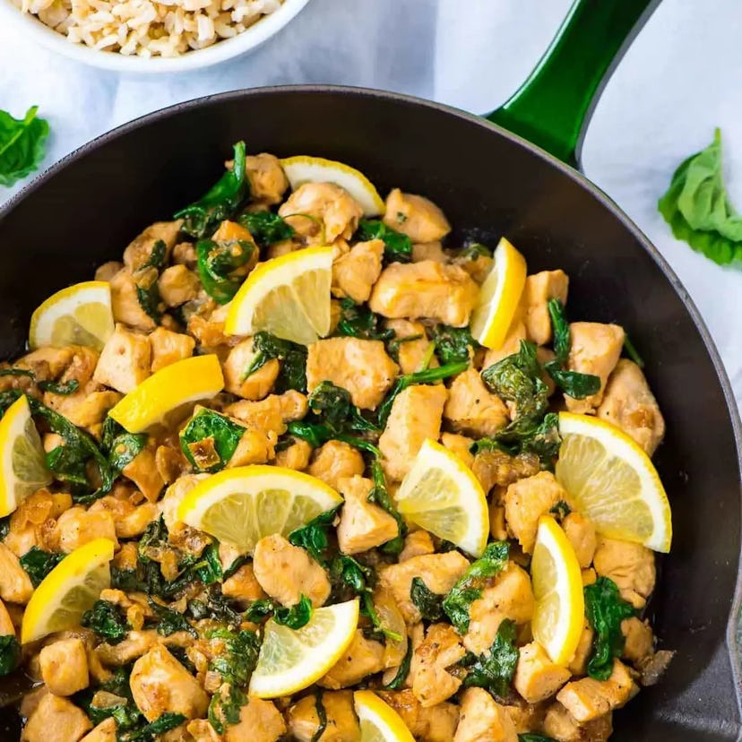 Lemon Basil Chicken is a one-pot meal without pasta that your whole family can enjoy. 