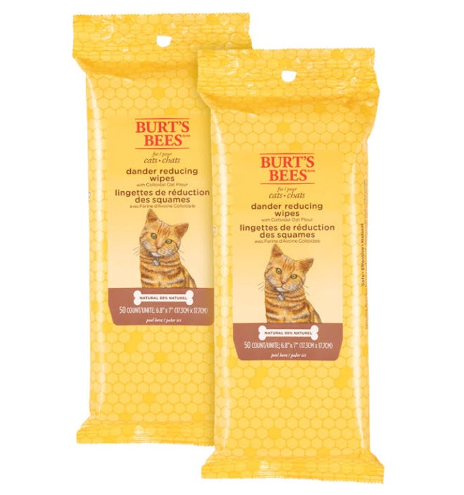 Burt's Bees for Pets Cat Natural Dander Reducing Wipes
