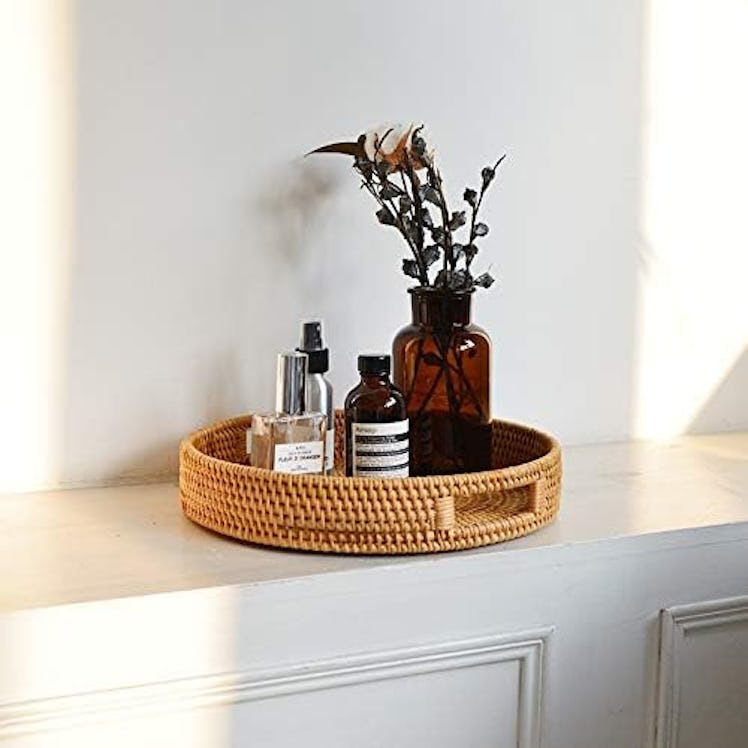  DECRAFTS Rattan Serving Tray