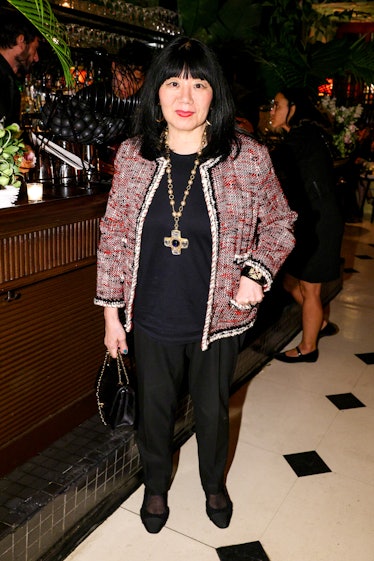 Anna Sui attends Chanel & W Magazine's dinner and bingo event at Indochine in NYC