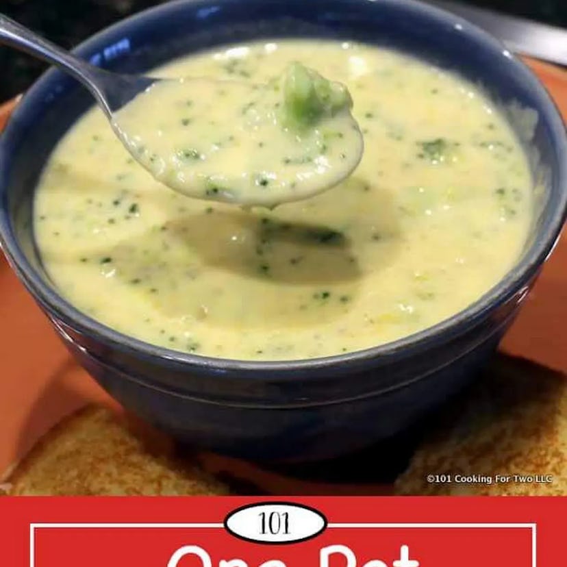 one-pot broccoli cheese soup