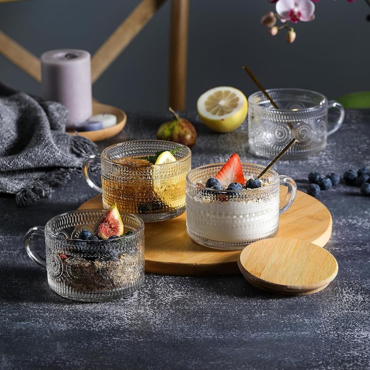 LANDNEOO Vintage Coffee Mugs (Set Of 4)