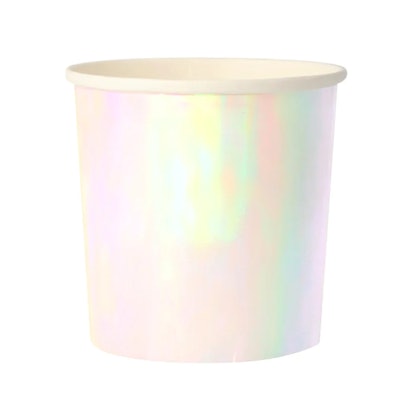 Iridescent Tumbler Cups 8-Pack