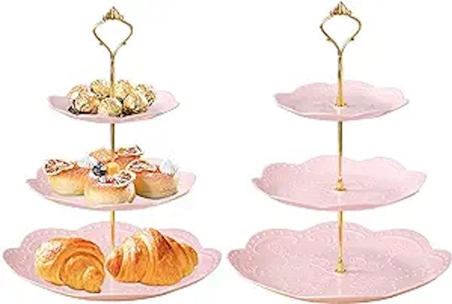 3-Tier Plastic Cupcake Stand 2-Pack