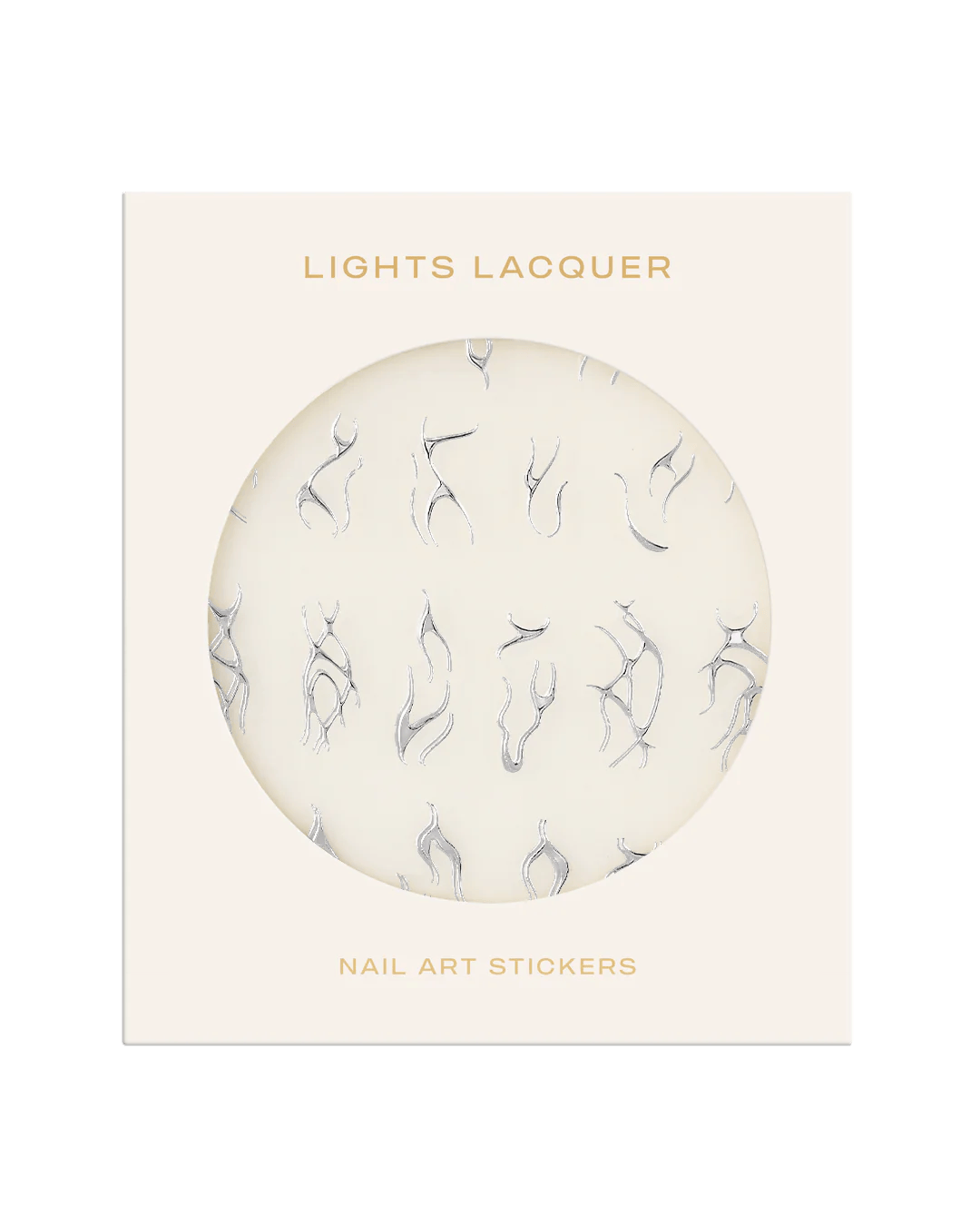 Lights Lacquer 3D Chrome Flame Nail Art Stickers