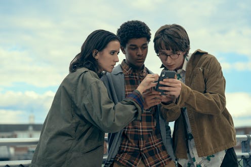 Abby Corrigan, Jaden Michael, and Adrian Greensmith on 'Harlan Coben's Shelter.' Photo via Prime Vid...