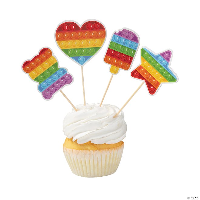 Lotsa Pops Party Cupcake Toppers 24-Count