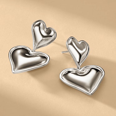 Aureum Silver Heart Earrings