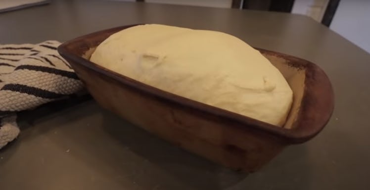 A YouTuber shares an easy homemade bread recipe for basic bread dough. 