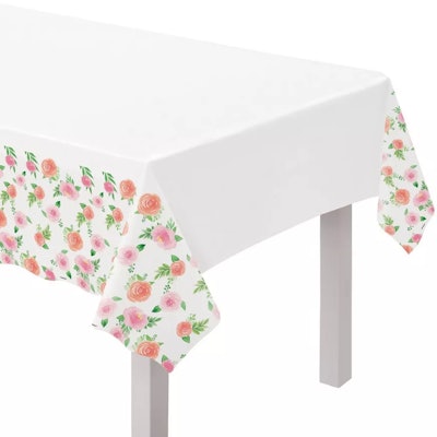 Floral Baby Plastic Tablecloth