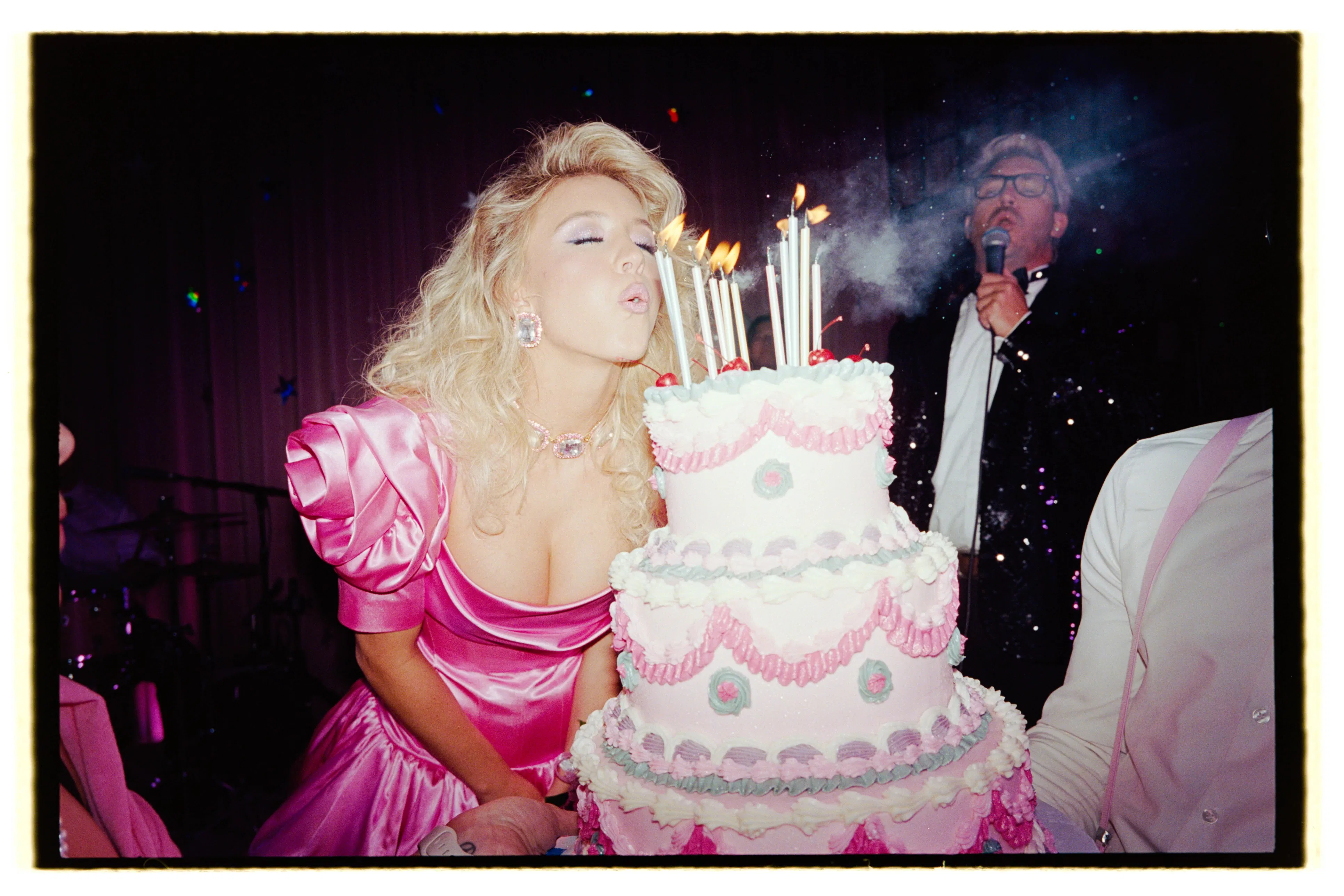 sweeney birthday party sydney sweeney silver dress Sydney Sweeney 2025 Vanity Fair Party Sparkly Keyhole Mermaid Gown