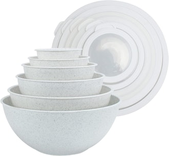 COOK WITH COLOR Mixing Bowls with TPR Lids - 12 Piece