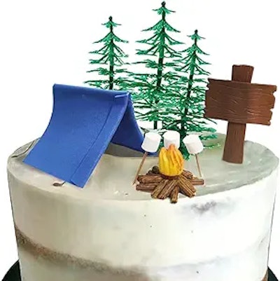 DiDida Camp Cake Topper