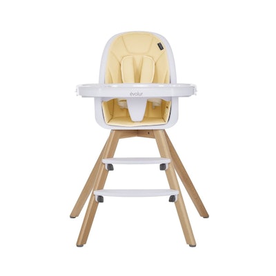 Evolur Zoodle 2 in 1 Baby High Chair, Easy to Clean, Removable Tray, Compact and Portable Convertibl...