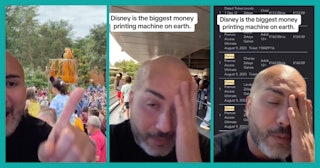 A guy on TikTok broke down his trip to Disneyland Paris, showing footage from his trip filled with c...
