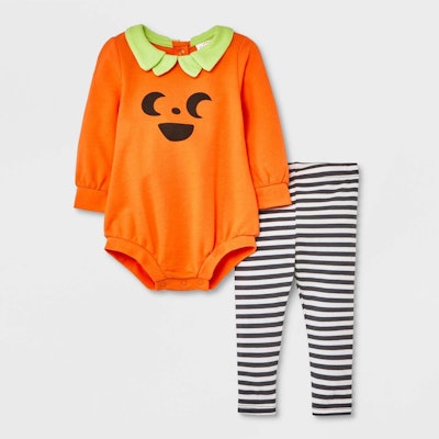 Baby Pumpkin Romper & Bottom Set - Cat & Jack™ Orange
