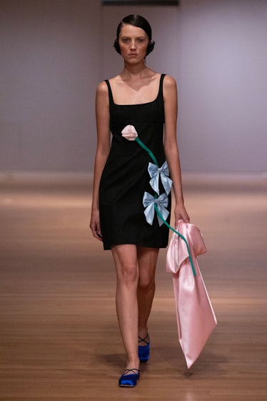 roses on the spring/summer 2024 runway