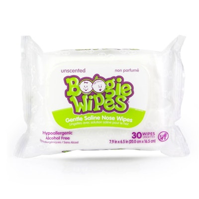 Boogie Wipes Saline Nose Wipes Unscented - 30ct