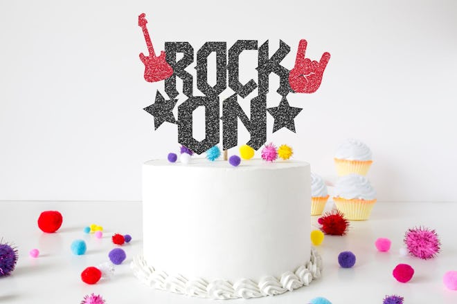 Rock On Cake Topper