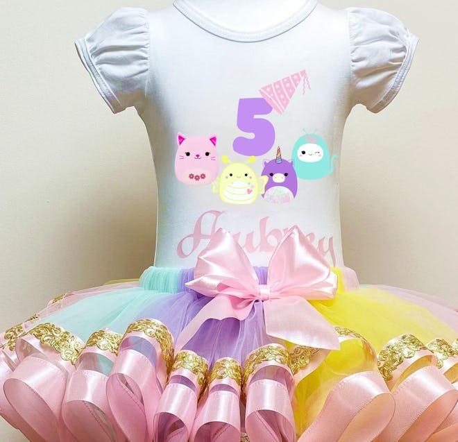 Squishmallows Girls Birthday Outfit