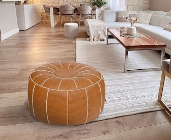  Thgonwid Handmade Round Pouf