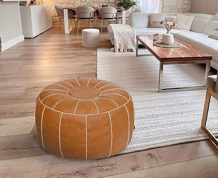  Thgonwid Handmade Round Pouf