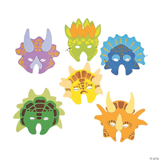 Dinosaur Masks 12-Piece