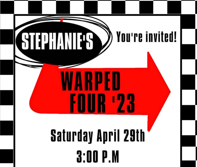 Warped Tour Birthday Invitation
